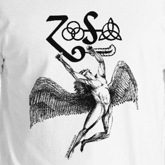Led Zeppelin Zoso Funny T-Shirt Icarus Rock Band Graphic Fan Gift Concert Tee 79 - Picture 2 of 6